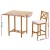 Gardeon 5-Piece Acacia Wood Outdoor Bar Set with Cushions, Parasol Hole, Seats 4 - Perfect for Patio or Indoor Use