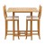 Gardeon 5-Piece Acacia Wood Outdoor Bar Set with Cushions, Parasol Hole, Seats 4 - Perfect for Patio or Indoor Use