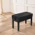 Alpha Adjustable Piano Bench Stool - Solid Oak, PU Leather, Storage, Anti-Slip Legs, 75x34x47cm, Black Finish