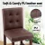 Artiss Ada Brown 2x Bar Stools: PU Leather, High Backrest, Rubber Wood Frame, 67cm Seat Height, 120kg Capacity, Set of 2