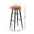 Artiss 2x Round PU Leather Bar Stools - Brown, 76cm, Metal Frame, Thick Foam Padding, Modern Kitchen Dining Chairs