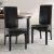 Artiss Danson Dining Chairs Set of 2 - Black PU Leather, Foam Padding, Pinewood Frame, Anti-Slip, Easy Assembly