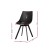 Artiss Dining Chairs Set of 2, Black PU Leather, Steel Legs, Cushioned Back, 53x46x86cm, 150kg Capacity, Modern Design