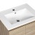 Cefito Vanity Unit with Basin, Oak Finish, 600mm, Nano-Glazed Ceramic, Modern Bathroom Cabinet, Easy Install