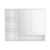 Cefito 100cm Bathroom Mirror Cabinet White Wall Mounted Vanity, Medicine Storage, 15mm MDF, Adjustable Shelves
