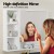 Cefito 100cm Bathroom Mirror Cabinet White Wall Mounted Vanity, Medicine Storage, 15mm MDF, Adjustable Shelves