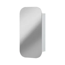 Cefito Bathroom Mirror Cabinet Arch Wall Hung 450x900mm White, 15mm MDF, Adjustable Shelves, Modern Design