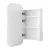 Cefito Bathroom Mirror Cabinet Arch Wall Hung 450x900mm White, 15mm MDF, Adjustable Shelves, Modern Design