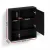 Cefito Black Wall-Mounted Bathroom Mirror Cabinet, 560mm, Water-Resistant, Adjustable Shelves, Modern Design