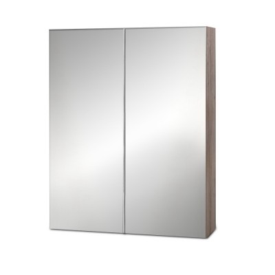 Cefito Bathroom Mirror Cabinet, MDF, 600x720mm, Natural Oak, Eco-Friendly, Adjustable Shelves, Soft-Close Doors Cefito Bathroom Mirror Cabinet, MDF, 600x720mm, Natural Oak, Eco-Friendly, Adjustable Shelves, Soft-Close Doors