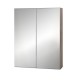 Cefito Bathroom Mirror Cabinet, MDF, 600x720mm, Natural Oak, Eco-Friendly, Adjustable Shelves, Soft-Close Doors