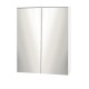 Cefito 600x720mm White Bathroom Mirror Cabinet, High Gloss MDF, Twin Doors, Adjustable Shelves, Eco-Friendly Design