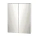 Cefito 600x720mm White Bathroom Mirror Cabinet, High Gloss MDF, Twin Doors, Adjustable Shelves, Eco-Friendly Design