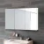 Cefito White Bathroom Vanity Mirror Cabinet: High Gloss MDF, 3 Soft-Close Doors, Adjustable Shelves, 900x150x720mm