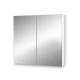 Cefito 750x720mm White Bathroom Mirror Cabinet - High Gloss PU MDF, Soft-Close Doors, Adjustable Shelves, Eco-Friendly