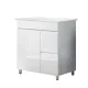 Cefito Bathroom Vanity Unit, MDF & Nano Ceramic, 765mm, High-Gloss Finish, Modern Freestanding Basin Cabinet