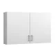 Cefito 900mm White Wall Mounted Bathroom Storage Cabinet - Eco-Friendly E1 Wood, Adjustable Shelves, Easy Install