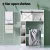 Artiss Over-Toilet Bathroom Storage Cabinet - White & Black, 128cm, Sliding Barn Door, 3 Tier Shelves, Particleboard