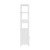 Artiss Bathroom Floor Storage Cabinet, White MDF, 2 Drawers, 3 Open Shelves, 2 Doors, 60x33x154cm, Easy Assembly