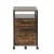 Artiss Rustic Brown 2-Drawer Filing Cabinet with Wheels, Particle Board, 75kg Capacity, Locking Drawers, 42x44x64.5cm
