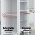 Artiss 160cm Tall Slim Bathroom Storage Cabinet White MDF Floor Cupboard with Glass Door and Adjustable Shelves