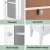 Artiss 160cm Tall Slim Bathroom Storage Cabinet White MDF Floor Cupboard with Glass Door and Adjustable Shelves
