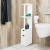 Artiss Freestanding Bathroom Cabinet 118cm White - Eco-Friendly E1 MDF, UV Lacquered, Stylish Space-Saving Storage Unit