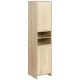 Artiss Tall Bathroom Cabinet, Eco-Friendly Particle Board, 185cm, Oak Finish, Space-Saving Storage Solution