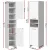 Artiss Bathroom Cabinet Storage, Engineered Wood, 185cm, White, Space-Saving Tall Unit with Shelves & Magnetic Doors