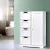 Artiss White Bathroom Cabinet: 4 Drawers & 2-Shelf Cupboard, Eco-Friendly MDF, 54x29x83cm, Sleek Design for Modern Homes