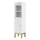 Artiss Ultra-Slim Bathroom Storage Cabinet: 20x20x84cm, White MDF, Adjustable Shelf, Anti-Tip Kit, Tool-Free Assembly