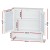 Artiss Bathroom Mirror Cabinet, White Tallboy Storage Cupboard, Eco-Friendly E1 MDF, 56x13x58cm, Adjustable Shelf