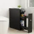 Artiss Slim Bathroom Storage Cabinet Black MDF 60x33x154cm Slide-Out Toilet Side Caddy Tissue Box Holder