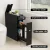 Artiss Slim Bathroom Storage Cabinet Black MDF 60x33x154cm Slide-Out Toilet Side Caddy Tissue Box Holder