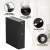 Artiss Slim Bathroom Storage Cabinet Black MDF 60x33x154cm Slide-Out Toilet Side Caddy Tissue Box Holder