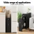 Artiss Slim Bathroom Storage Cabinet Black MDF 60x33x154cm Slide-Out Toilet Side Caddy Tissue Box Holder