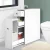 Artiss Slim Bathroom Storage Cabinet & Tissue Holder, 50x16x58cm, Eco-Friendly MDF, White, Space-Saving Design