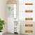 Artiss White Bathroom Cabinet 135cm – Slim Storage Organiser with Adjustable Shelves, Slide-Out Drawer & 3-Wheel Unit