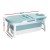 Weisshorn Foldable Bathtub Portable Spa with Cover, PP+TPR Material, 136x62cm, Extra-Large Capacity, Indoor/Outdoor Use