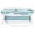 Weisshorn Foldable Bathtub Portable Spa with Cover, PP+TPR Material, 136x62cm, Extra-Large Capacity, Indoor/Outdoor Use
