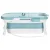 Weisshorn Foldable Bathtub Portable Spa with Cover, PP+TPR Material, 136x62cm, Extra-Large Capacity, Indoor/Outdoor Use