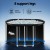 Weisshorn 120x70CM Portable Inflatable Ice Bath Tub - Durable PVC, 500L Capacity, Indoor/Outdoor Use, Bonus Repair Kit