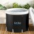Weisshorn Portable Ice Bath Tub 70x80cm Inflatable Folding Bathtub with 300L Capacity, 3-Layer Insulation, Black