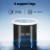 Weisshorn Portable Ice Bath Tub 75x75cm Inflatable Folding Spa, 300L, Oxford Cloth, 6 Legs, Drain, Cover, Black