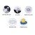 Weisshorn Portable Ice Bath Tub 75x75cm Inflatable Folding Spa, 300L, Oxford Cloth, 6 Legs, Drain, Cover, Black