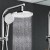 Cefito 9" Rain Shower Head Set with 3-Pattern Handheld, Solid Brass Chrome Finish, 1.5m Hose, 5-Year Warranty