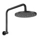 Cefito 9" Overhead Rain Shower Head Black, High-Pressure Swivel, Solid Brass, Water-Saving, 5-Year Warranty