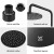 Cefito 9" Overhead Rain Shower Head Black, High-Pressure Swivel, Solid Brass, Water-Saving, 5-Year Warranty