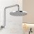 Cefito 9'' Rain Shower Head Overhead High-Pressure Swivel Chrome, Solid Brass, Water-Saving, 3-Star WELS Rated