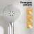 Cefito 4.7" Handheld Shower Head Set Silver, High Pressure, 3 Spray Modes, 1.5m Hose, Wall Holder, ABS, AU Standard